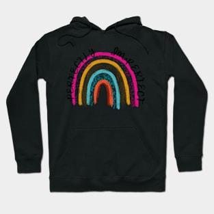 Perfectly imperfect rainbow Hoodie